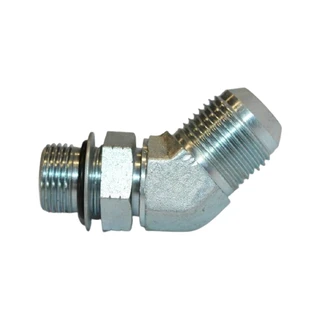 Штуцер угловой 45 ̊ JIC/ORB, .75x .63